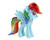 Funko Exclusive My Little Pony Rainbow Dash Metallic Vinyl Figure