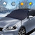 HosiLany Windshield Snow Ice Covers - Huge Size Fits Any Car, Truck, SUV, Van or Automobile - Shade Waterproof, Keeps Ice & Snow Off Exterior Auto Snow Windshield Cover with Edges