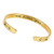 Axgo Inspirational Bracelets for Women Personalized Gift for Her Engraved Mantra Cuff Bangle, Gold