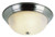 Trans Globe Lighting 13618 BN Indoor  Browns 13" Flushmount, Brushed Nickel