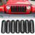 Mesh Grill Inserts for 2007-2015 Jeep Wrangler JK JKU & Unlimited Rubicon Sahara Sports