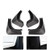 KKmoon 4Pcs Car Mud Flaps, Front Rear Mudguard Splash Guards Fender Mudflaps Fit for Tesla Model 3 2016-2019