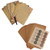 Yoption 126 Pcs Stationery Paper and Envelopes Set, 50 Old Fashioned Kraft Paper Envelopes and 56 Writing Stationery Paper with 20 Stickers Letter Set (Envelopes+ Paper)