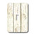 3dRose LLC lsp_109926_1 Country White Wooden Rustic Planks Single Toggle Switch