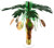 Creative Converting 6-Count Mini Foil Centerpieces, Luau Coconut Tree