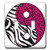 3dRose lsp_77612_2 Ying And Yang Symbol Double Toggle Switch Pink