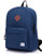 Lightweight Backpack for School, VASCHY Classic Basic Water Resistant Casual Daypack for Travel with Bottle Side Pockets (Navy)