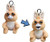 William Mark Mini Feisty Pets: Jacked up Joey- Adorable 4" Plush Stuffed KangarooThat Turns Feisty With A Squeeze