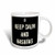 3dRose mug_178662_1 Keep Calm and Hashtag Ceramic Mug, 11-Ounce