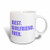 3dRose mug_179721_1 Purple Best Girlfriend Ever Text Anniversary Valentines Day Gift Ceramic Mug, 11-Ounce