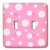 3dRose LLC lsp_20366_2 Pink Bubbles Design Double Toggle Switch