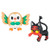 Battle Action Figure, Rowlet vs Litten