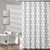 Lush Decor Bellagio Shower Curtain, 72" x 72", Gray