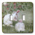 3dRose lsp_44346_2 2 Bunny Rabbits Under a Bush Eating Toggle switch