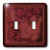 3dRose lsp_40293_2 Red Dragon on Leaves in Chinese Double Toggle Switch,