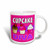 3dRose mug_43133_1 Cupcake Diva Kawaii Cakes Pink Ceramic Mug, 11-Ounce