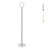 Gray Bunny Place Card Holder, 12 in Tall, 12 Pack, Chrome Silver, Table Cardholder Tabletop Menu Holder Harp-Clip Number Holder Recipe Holder Reserved Card Holder, for Restaurants, Weddings