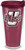 Tervis 1305853 UMass Minutemen Life is Good Insulated Tumbler with Wrap and Maroon Lid, 24oz, Clear