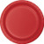Creative Converting 791031B Touch of Color 240 Count Round Small/Dessert Paper Plates, Classic Red