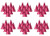 Beistle Cerise Foil Cone Hat, 63/4"