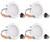 HyperSelect 4 Inch LED Recessed Lights, 9W (65 Watt Replacement), Non Dimmable Downlight, 3000K, UL, 4 Pack