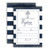 Navy & Silver Striped Baptism Invitations for Boys, 20 5"x7" Fill in Cards with Twenty White Envelopes by AmandaCreation