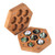 Dice Storage Box (Magnetic Lid) with 20mm Green and White Gem Polyhedral DND Dice Set-7Pieces