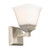 Landray Square 1-Light Brushed Nickel Wall Sconce