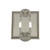 Nostalgic Warehouse 719999 Meadows Switch Plate with Double Toggle, Satin Nickel