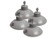 Weston French Fry Suction Cup Feet (4 pcs),gray