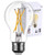 Smart Light Bulb LED Dimmable No Hub Required, App and Voice Control Compatible with Alexa Google Assistant E26 Dimmable (A19 Clear, 1 Pack)