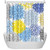 ArtBones Dahlia Flower Bathroom Shower Curtain Waterproof Polyester Fabric Bath Curtain Set Blue Grey Yellow 72x72 inches