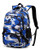 BLUEFAIRY Boys Camouflage School Bags for Kids Backpacks for Middle School Students Bookbags (Camo Blue)