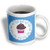 3dRose Chocolate Cupcake on Doily Ceramic Mug, 11-Ounce