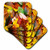 3dRose LLC Fall Leaves Ceramic Tile Coaster, Set of 4
