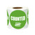 1200 Labels - Counted Stickers for Quality Control, Inventory, Warehouse Receiving (2 inch, Round, Green, 4 Rolls)