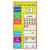 Number Pocket Chart,Number of The Day Chart with Cards,Yellow