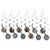 American Greetings Lego Ninjago Hanging, Swirl Decoration, 12-Count