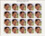President Ronald Reagan Sheet 20 Forever Stamps Scott 4494 By USPS