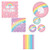 Amscan Magical Rainbow Birthday Party Bundle, 16 Guests