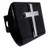 Elektroplate Chrome Cross Black Metal Hitch Cover