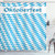 Ambesonne Festival Decorations Collection, Oktoberfest Celebrating Traditional Holiday Ribbon on Checkered Background, Polyester Fabric Bathroom Shower Curtain Set with Hooks, Blue White