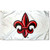 College Flags & Banners Co. Louisiana Lafayette Ragin Cajuns White Fleur Flag