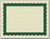 Metallic Border Parchment Certificate Paper - 250 Certificates - 8 1/2" x 11" - Premium Printable Blank Certificates (Green)