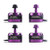 Crazepony 4pcs DX2205 2300KV FPV Brushless Motor 2CW 2CCW 2-4S Lipo Racing Edition Purple for QAV210 X220 QAV250 FPV Racing Drone (Purple)