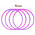 Toy Hula Pack - Adjustable Weighted & Size Snap Hoop - 4 Pack 32 Inch Hoola Hoop - 32 Sections Plastic Hoops for Kids Adults Sports Playing, 6 7 8 9 10 Sections Together Detachable for Your Needs