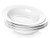 Y YHY 20 Ounces Porcelain Pasta, Soup, Salad Bowls, 9.5 Inches Wide Rim Bowl Set, White, Set of 4