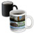3dRose mug_61731_3 Myrtle Beach Buildings, Beach and Rides Collage Magic Transforming Mug, 11-Ounce