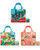 LOQI A72169 Urban Reusable Shopping Bags, (Set of 3), New York, Italy, Paris