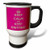 3dRose tm_159614_1" Keep Calm and Keep Knitting Knitting Lovers" Travel Mug, 14 oz, Multicolor